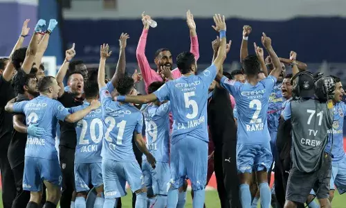 Mumbai City FC after winning Hero ISL 2020-2021.