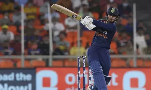 Ishan Kishan became only the second Indian to score a fifty on T20I debut after Ajinkya Rahane. (Source: BCCI)