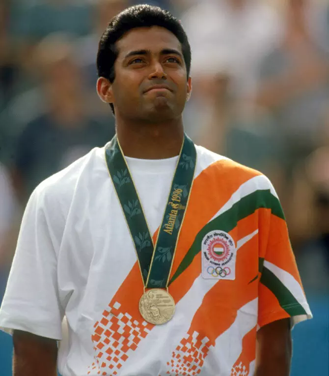 Leander Paes at the 1996 Olympics (Source: TOI)