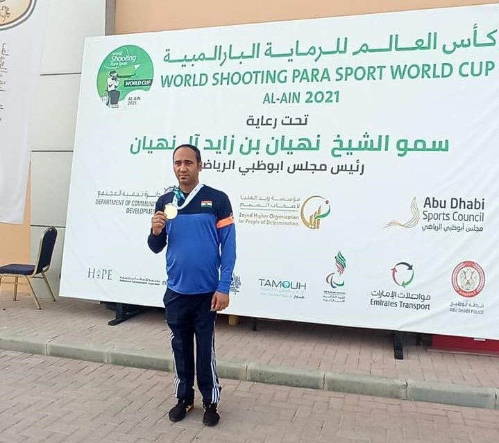 Singhraj clinches gold in Para Shooting World Cup