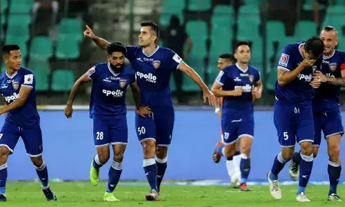 Chennaiyin FC in action in the Indian Super League