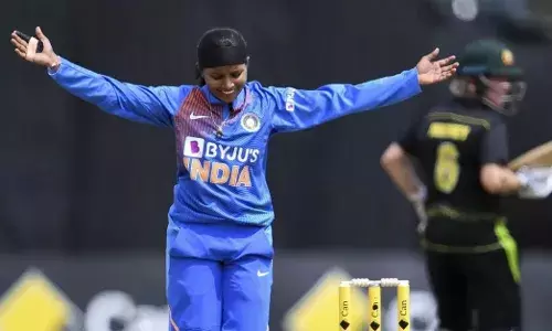Rajeshwari Gayakwad picked up three wickets in her four overs against South Africa Women. [Source: Cricinfo]