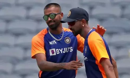 I just feel his blessings are there: Krunal Pandya revealed the had brought his fathers bag into the dressing room. [Source: AP Photo]