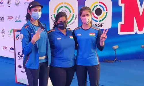 Chinki Yadav,  Rahi Sarnobat & Manu Bhaker