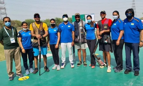 Indian Men and Women Trap Teams