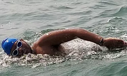 Jayant Duble second fastest to cross the Palk Strait