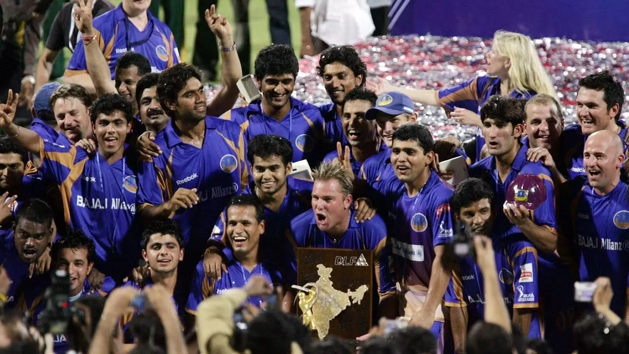 Rajasthan Royals won the inaugural season of the IPL in 2008. [Source: 100MB]