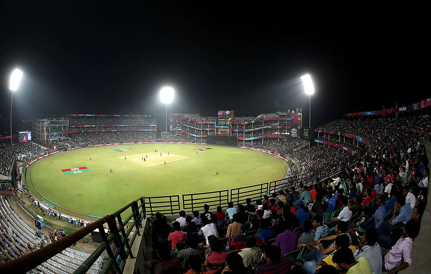 Earlier known as the Feroz Shah Kotla, the stadium was recently named after former DDCA Chief Arun Jaitley. [Source: Sify]