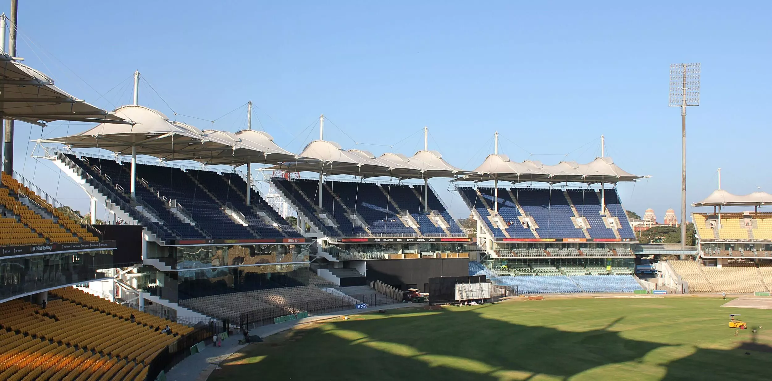The M.A Chidambaram Stadium in Chennai is also known as Chepauk. [Source: Hopkins Architects]