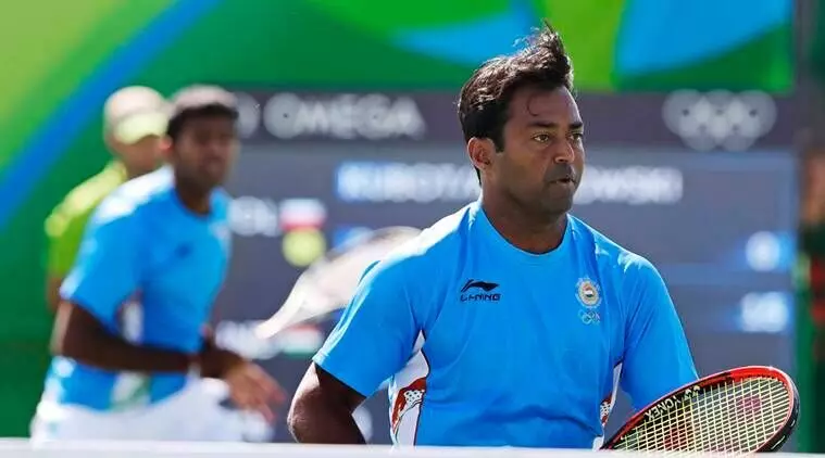 Leander Paes and Rohan Bopanna at the 2016 Rio Olympics