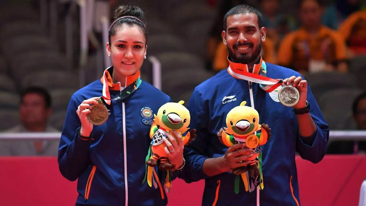 Manika Batra and Sharath Kamal mixed doubles bronze medalist at Asian Games 2018