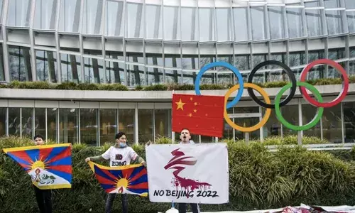 Protests against Beijing Olympics 2022 (Source: AP)