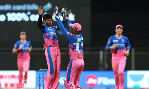 Chetan Sakariya picked up three wickets on his IPL debut. [Credits: Cricinfo]