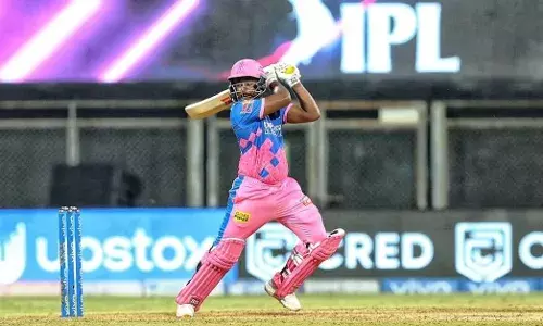 Sanju Samson scored a scintillating knock of 119 runs and almost took his team past the finishing line. [Credits: Sanju Samson Twitter]