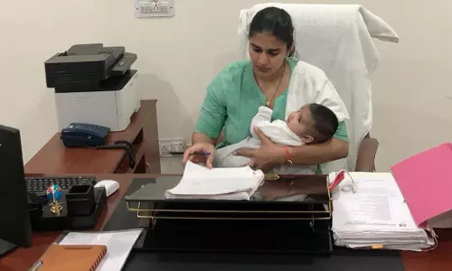 Babita Kumari joins work with her newborn baby (Source: Instagram/BabitaPhogat)