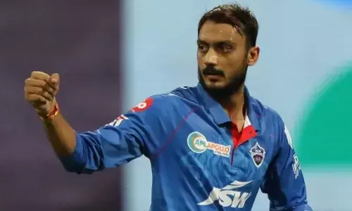 Axar Patel tested positive for COVID-19 and is yet to recover. [Credits: Cricinfo]