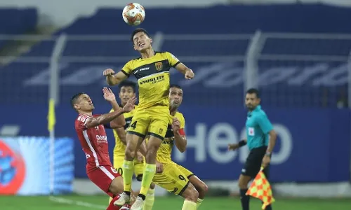 Asish Rai Hyderabad FC Football Manolo Marquez