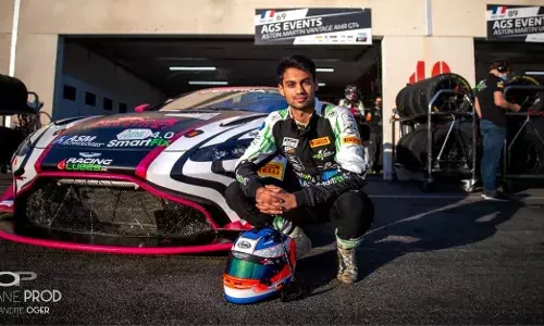 Akhil Rabindra European GT4 Series Monza Italy Aston Martin