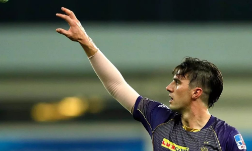 Despite a horrific show with the ball, Pat Cummins produced a spirited performance with the bat that almost took KKR past the line. [Credits: Cricket Australia]