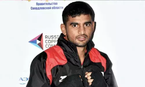 Indian boxer Manish Kaushik