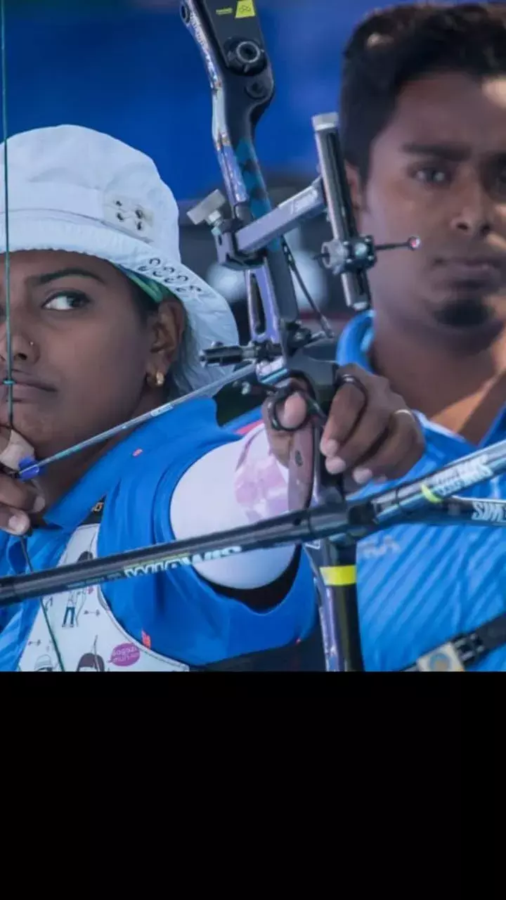 Indias archery couple Deepika and Atanu win World cup Gold.