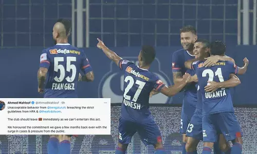 Bengaluru FC players allegedly flouts quarantine rules in Maldives Bengaluru FC players allegedly flouts quarantine rules in Maldives