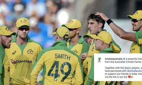 Cricket Australia requests people to donate and help India