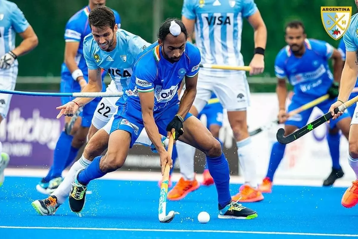 India played against Argentina in Hockey Pro League (Source: Hockey India)