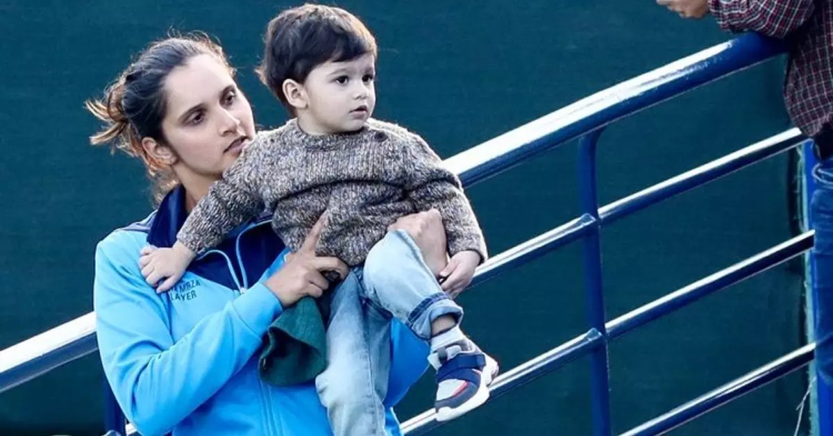 Sania Mirza with her son, Izhaan