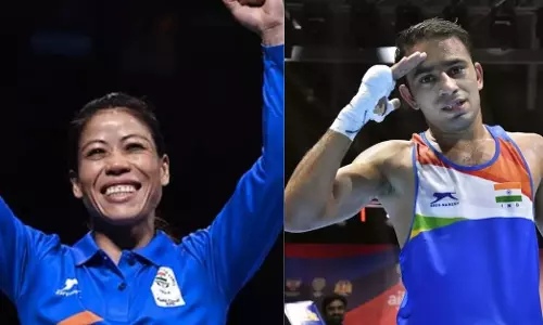 Mary Kom and Amit Panghal