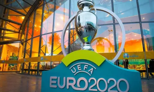 The Euro 2020 trophy
