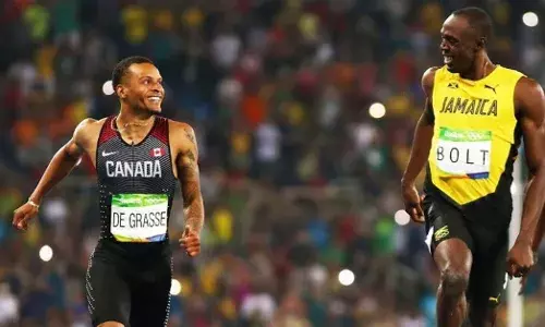 Usain Bolt sprint superstars Tokyo Olympics Noah Lyles Andre De Grasse Divine Odudoro Akani Simbine Zharnel Hughes
