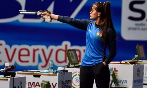 Shooter Manu Bhaker says she is working really hard for an Olympic gold medal.
