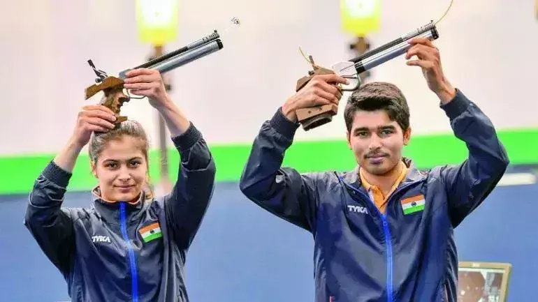Young guns Manu Bhaker and Saurabh Chaudhary Young guns Manu Bhaker and Saurabh Chaudhary