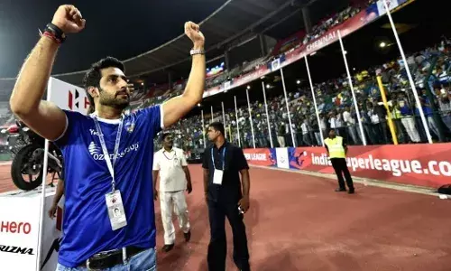 Chennaiyin FC co-owner Abhishek Bachchan Chennaiyin FC co-owner Abhishek Bachchan