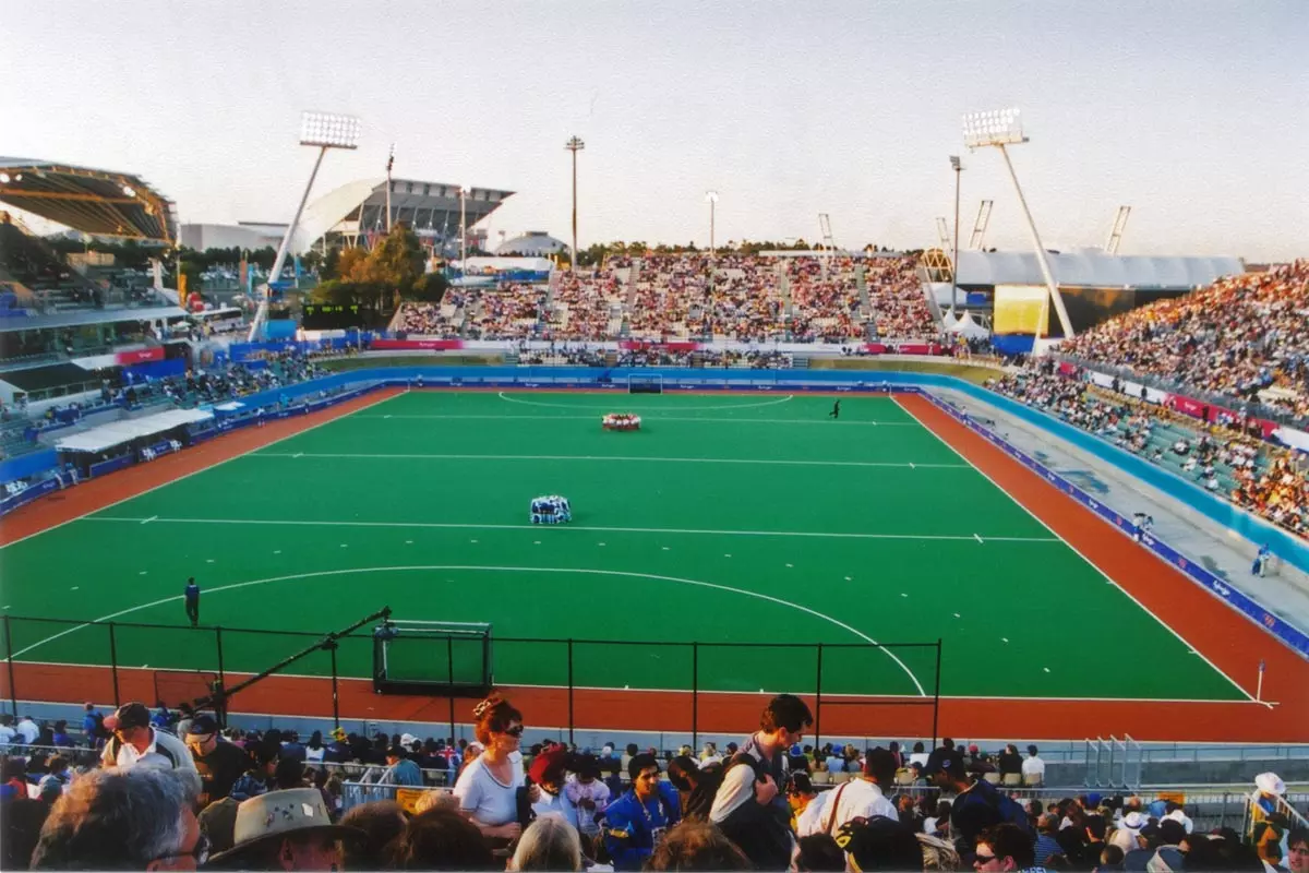 A field hockey pitch has to be 91.4m in length and 55m in width [Source: Wiki Commons]