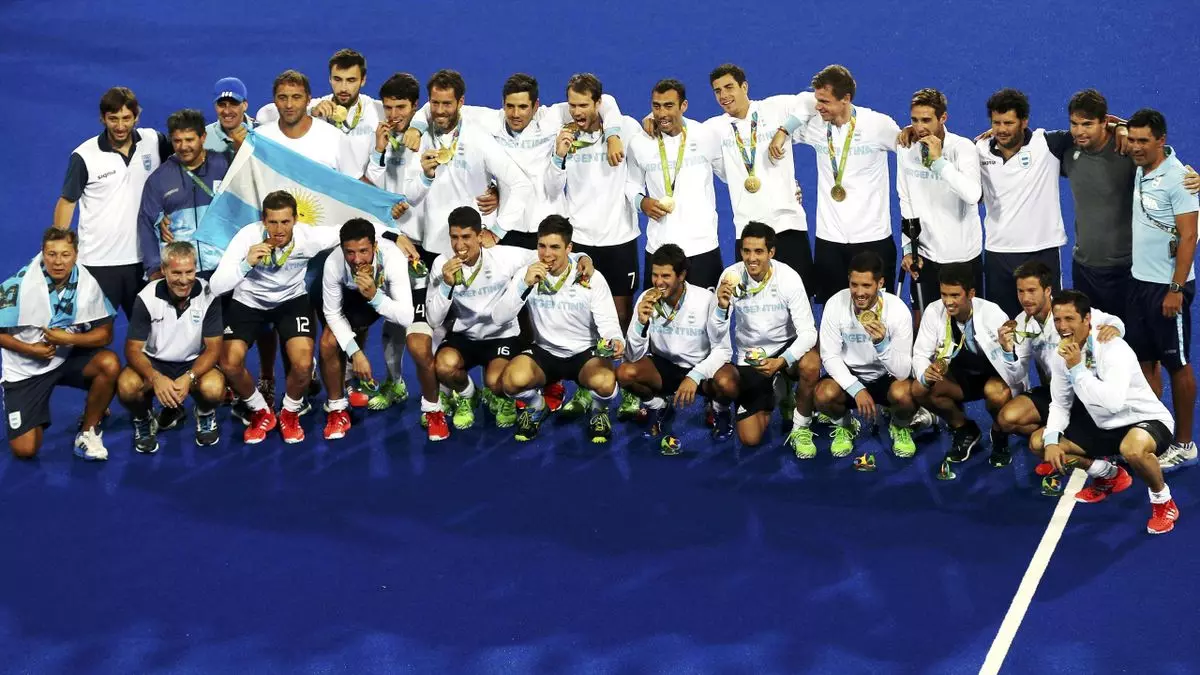 Argentina  men hockey team 2016 Rio gold