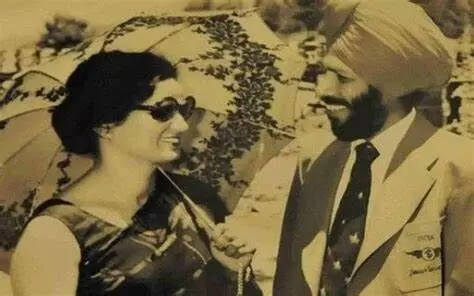 Milkha Singh and his wife, Nimmi Saini Kaur 