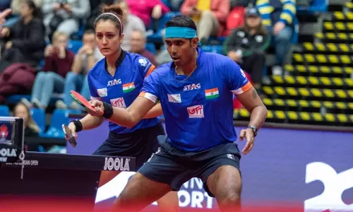 Sharath Kamal and Manika Batra