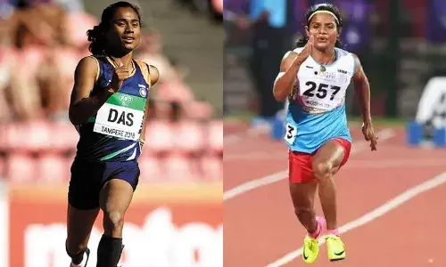Hima Das and Dutee Chand