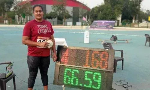Kamalpreet Kaur breaks her own National Record in Indian Grand Prix 4