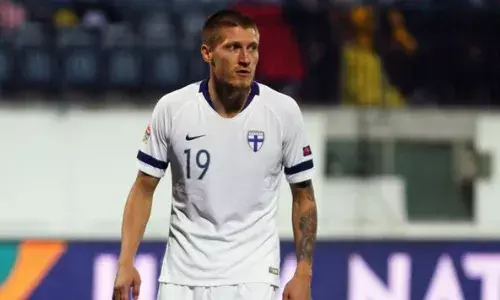 Joni Kauko playing for Finland