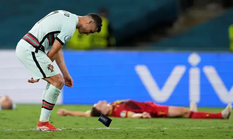 Euro 2020: Why Cristiano Ronaldo threw the captain armband after the match against Belgium Euro 2020: Why Cristiano Ronaldo threw the captain armband after the match against Belgium