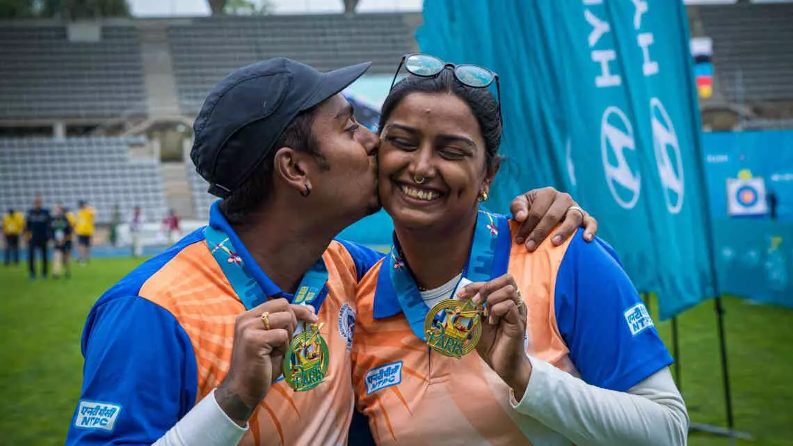 Along with her husband, Deepika Kumari recently won the gold medal in Mixed Team event at the World Cup in Paris.