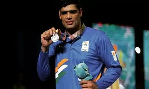 Indian boxer Satish Kumar