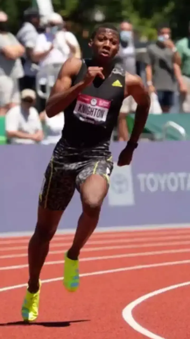 Erriyon Knighton becomes the first high schooler to make into the USA 200m team