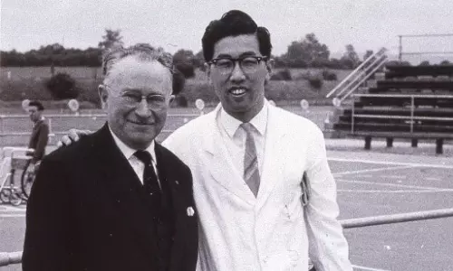 Ludwig Guttmann at the 1964 Tokyo Paralympics