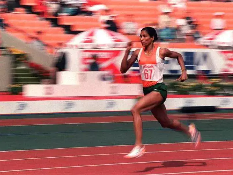 PT Usha narrowly missed out on an Olympics athletics podium at the 1984 Los Angeles Games [Source: NDTV]