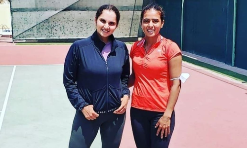 Tennis stars Sania Mirza and Ankita Raina