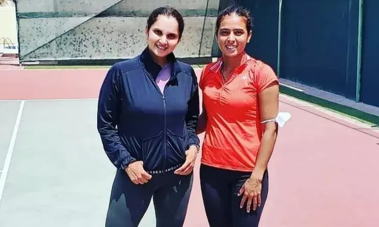 Tennis stars Sania Mirza and Ankita Raina